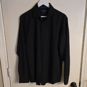 Nautica Men's Classic Black Button-Down Shirt